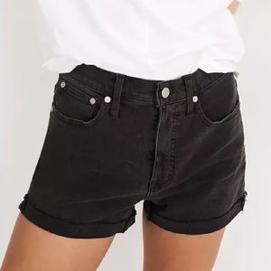 Madewell Black Denim Shorts